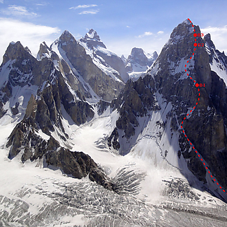 First Ascent on Uzum Brakk (6422 m), Karakoram 